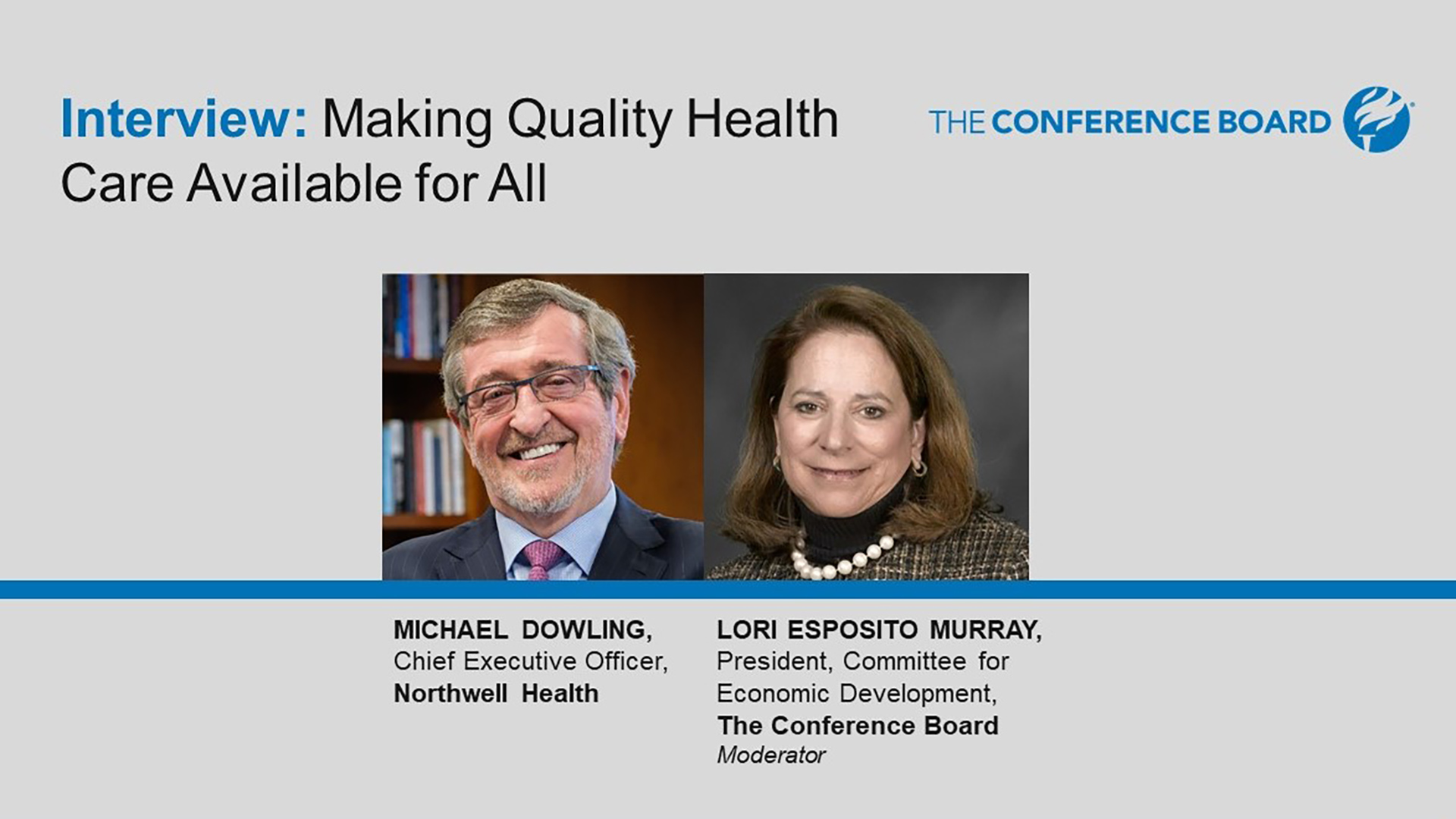 Building a More Civil & Just Society: Session H - Making Quality Health Care Available for All. 21 Mins